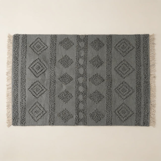 S279 handmade kilim rug studio view