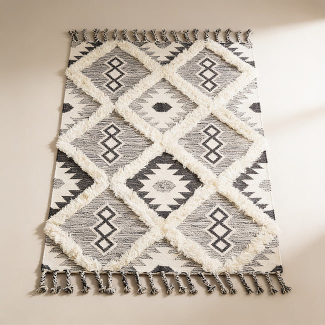 S28 handmade kilim rug — studio view