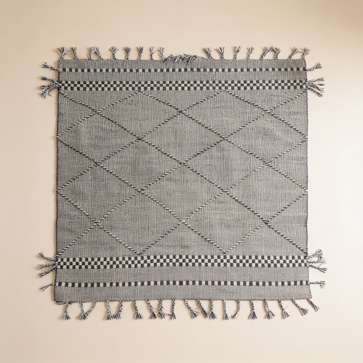 S280 handmade kilim rug studio view