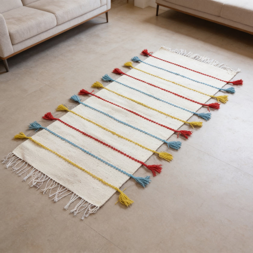 S281 handmade kilim rug lifestyle view