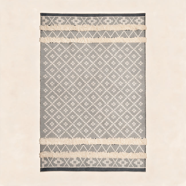 S283 handmade kilim rug studio view