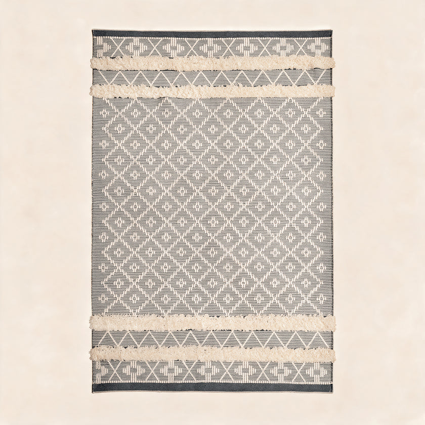 S283 handmade kilim rug studio view