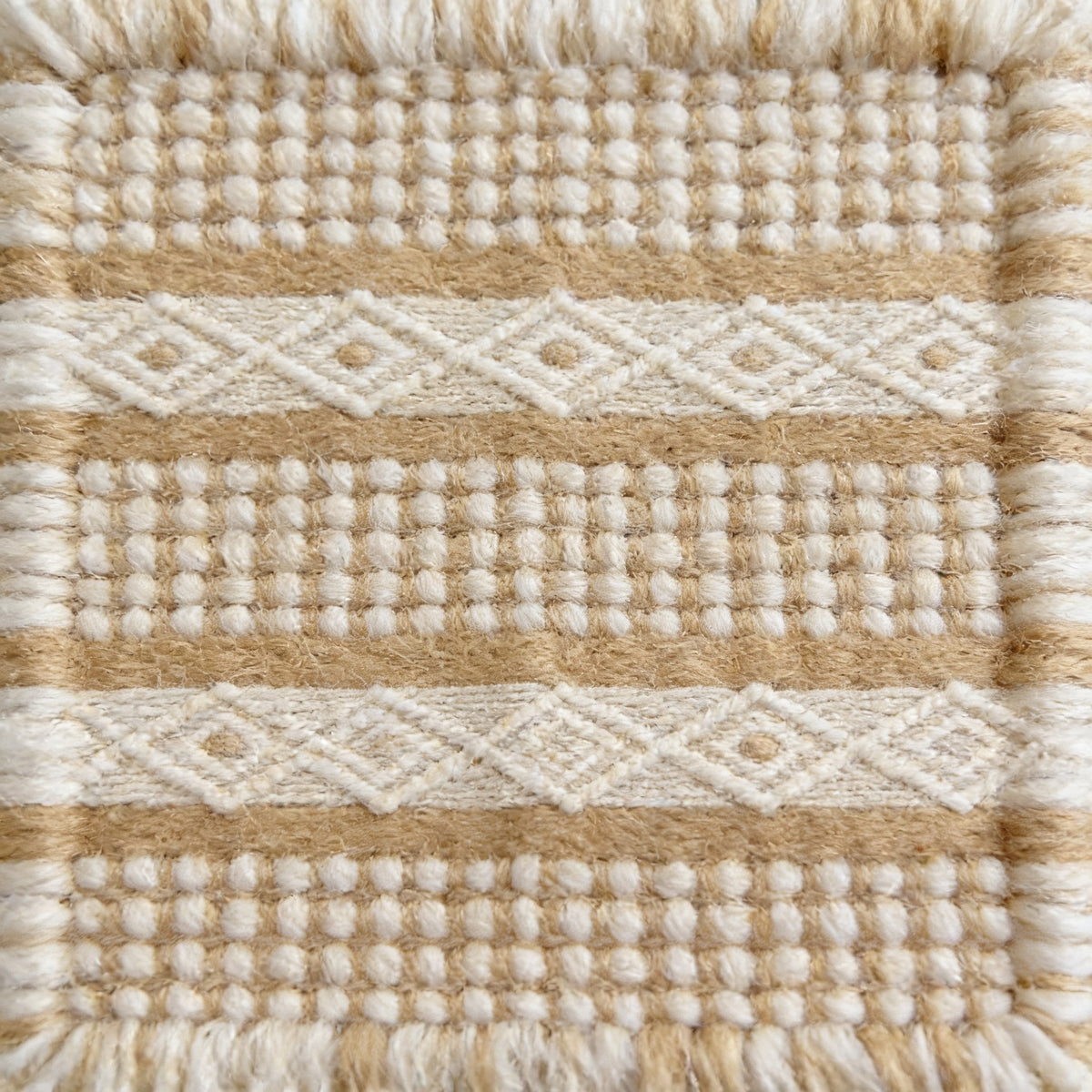 S285 handmade kilim rug closeup view