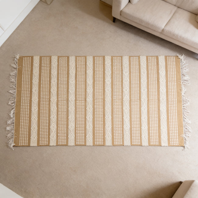 S285 handmade kilim rug lifestyle view