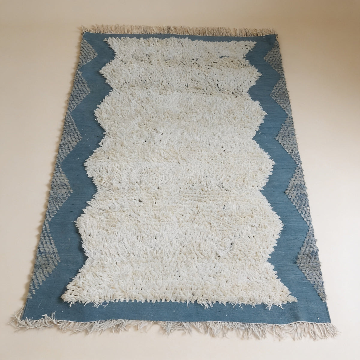 S287 handmade kilim rug studio view