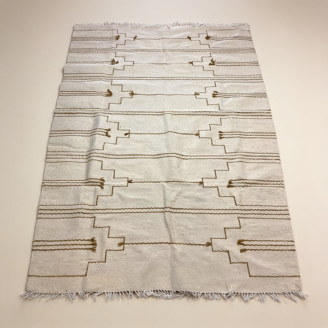 S291 handmade kilim rug studio view