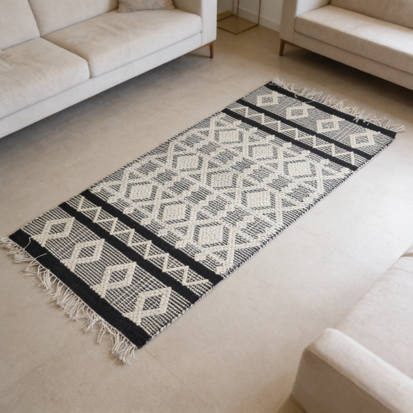 S292 handmade kilim rug lifestyle view