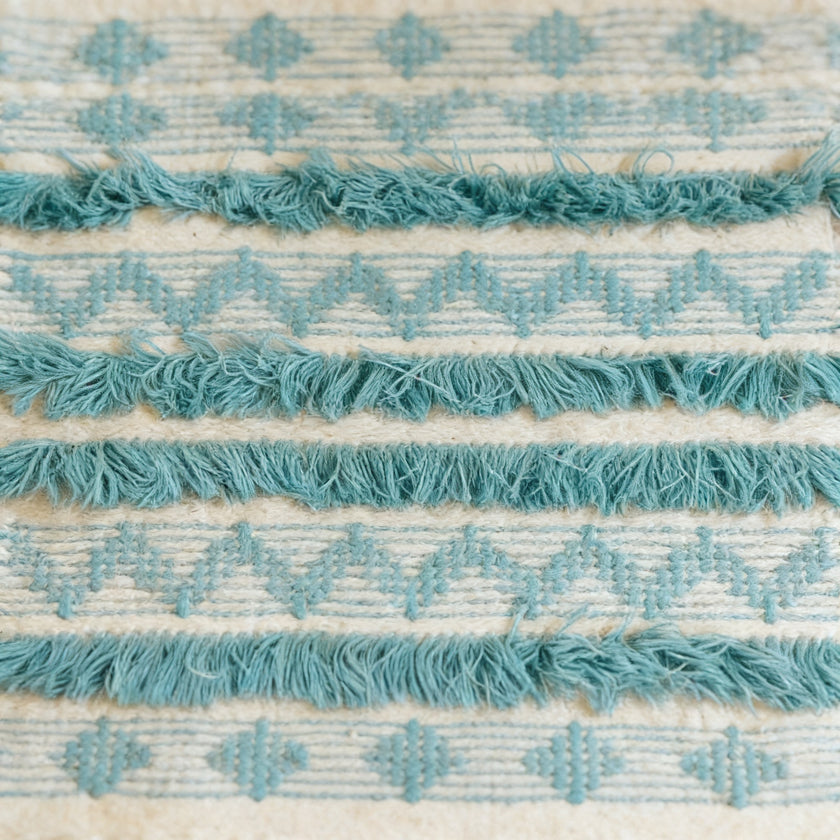 S293 handmade kilim rug closeup view