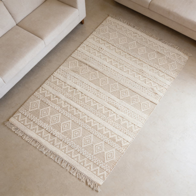 S295 handmade kilim rug lifestyle view