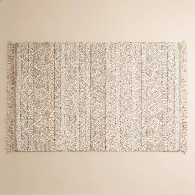 S295 handmade kilim rug studio view