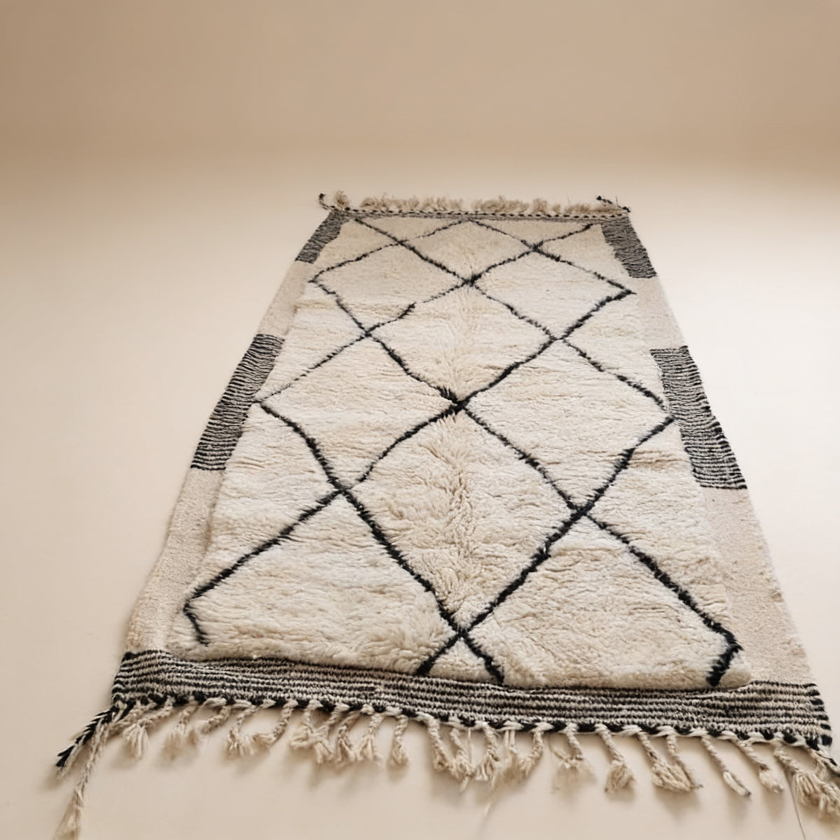 S296 handmade kilim rug studio view
