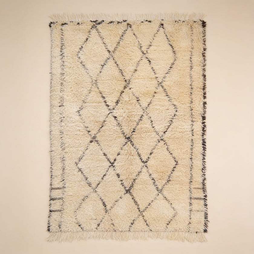 S297 handmade kilim rug studio view