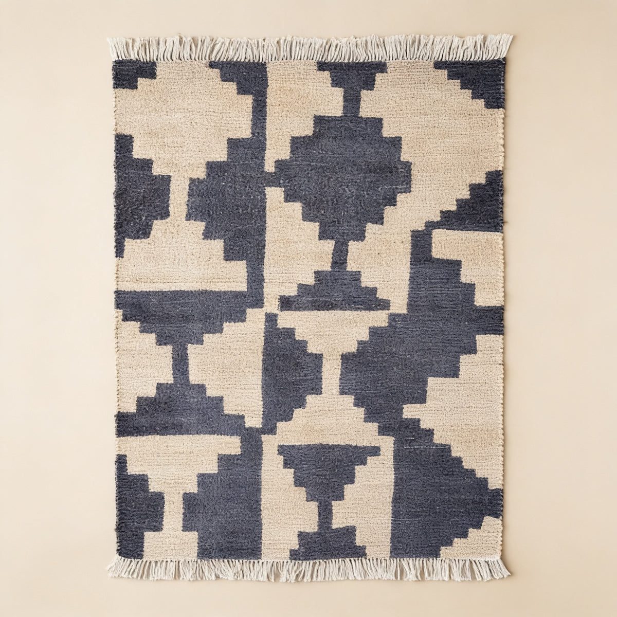 S298 handmade kilim rug studio view