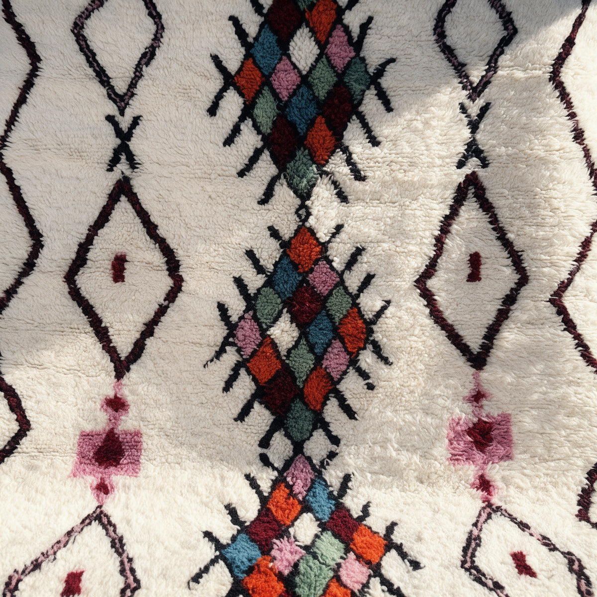 S299 handmade kilim rug closeup view