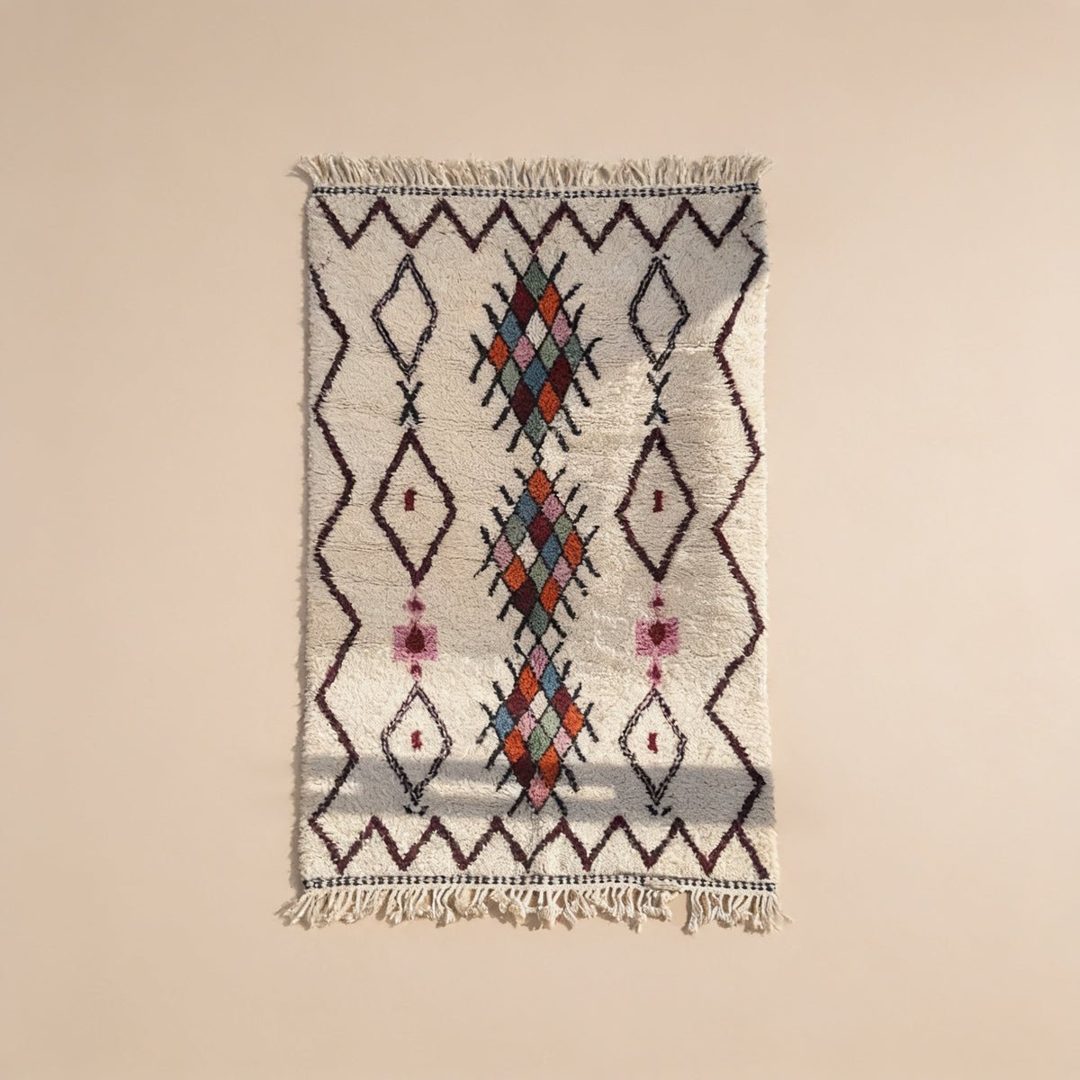 S299 handmade kilim rug studio view