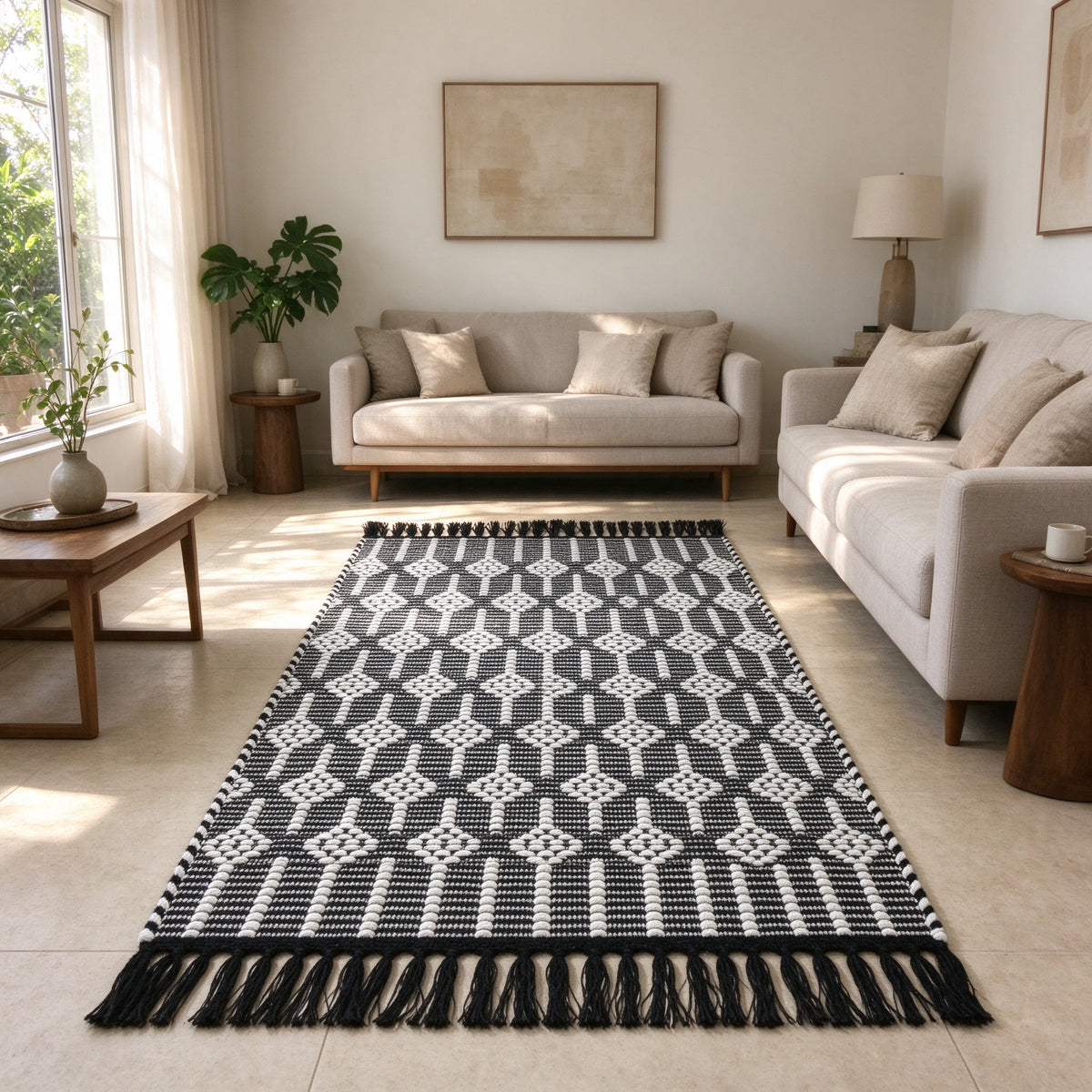 S302 handmade kilim rug lifestyle view