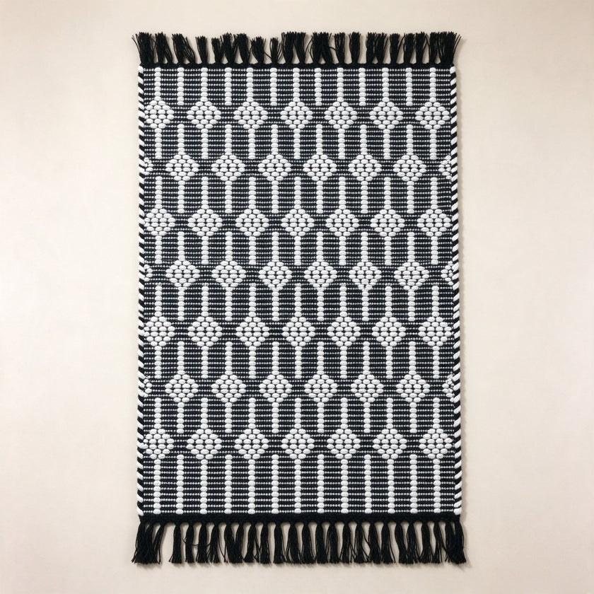 S302 handmade kilim rug studio view