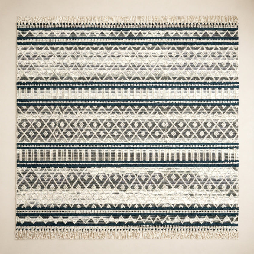 S303 handmade kilim rug studio view