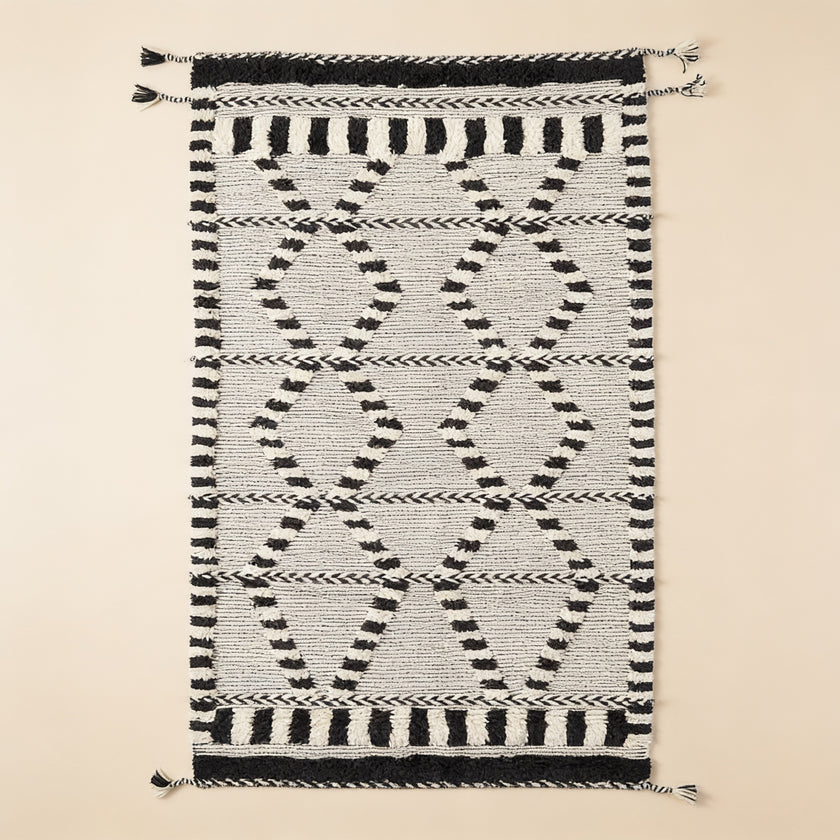 S305 handmade kilim rug studio view