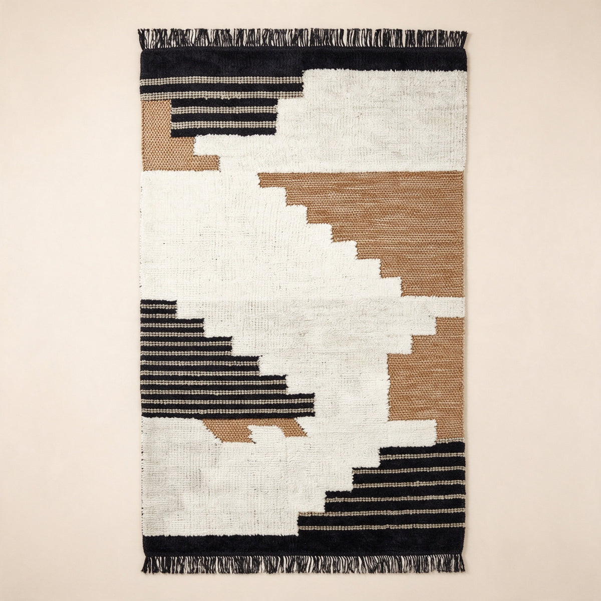 S306 handmade kilim rug studio view