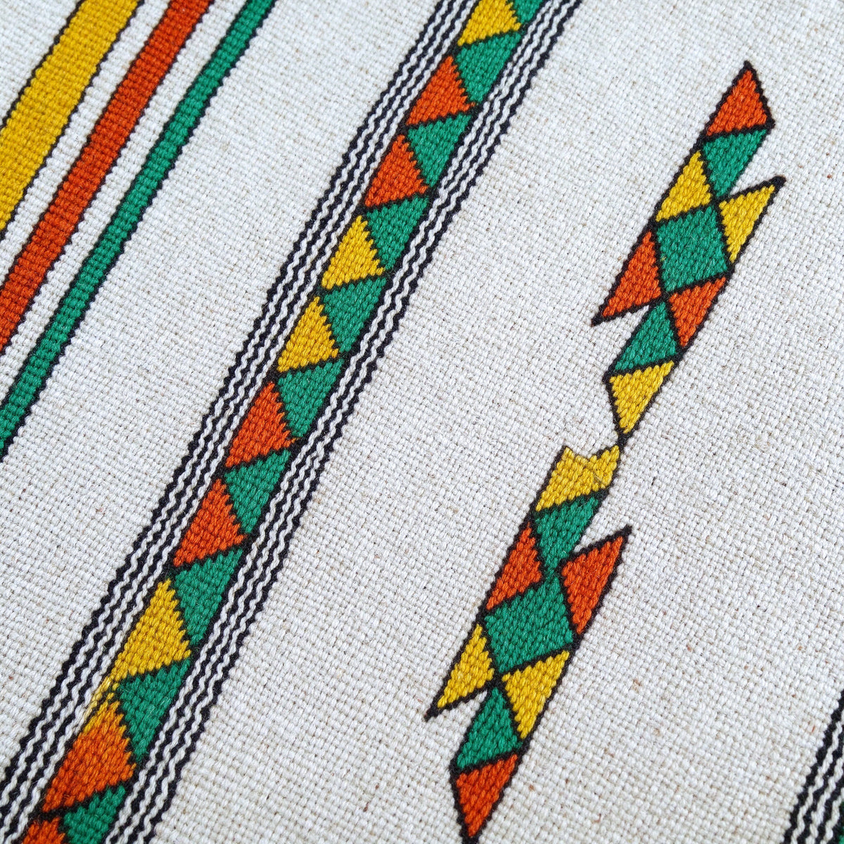 S307 handmade kilim rug closeup view