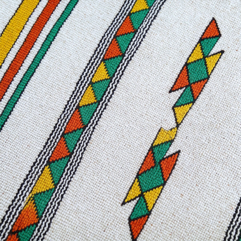 S307 handmade kilim rug closeup view
