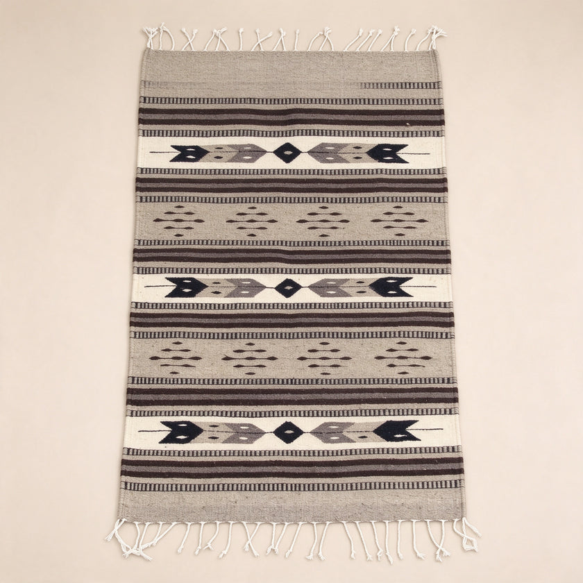 S308 handmade kilim rug studio view