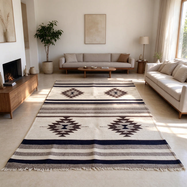 S309 handmade kilim rug lifestyle view