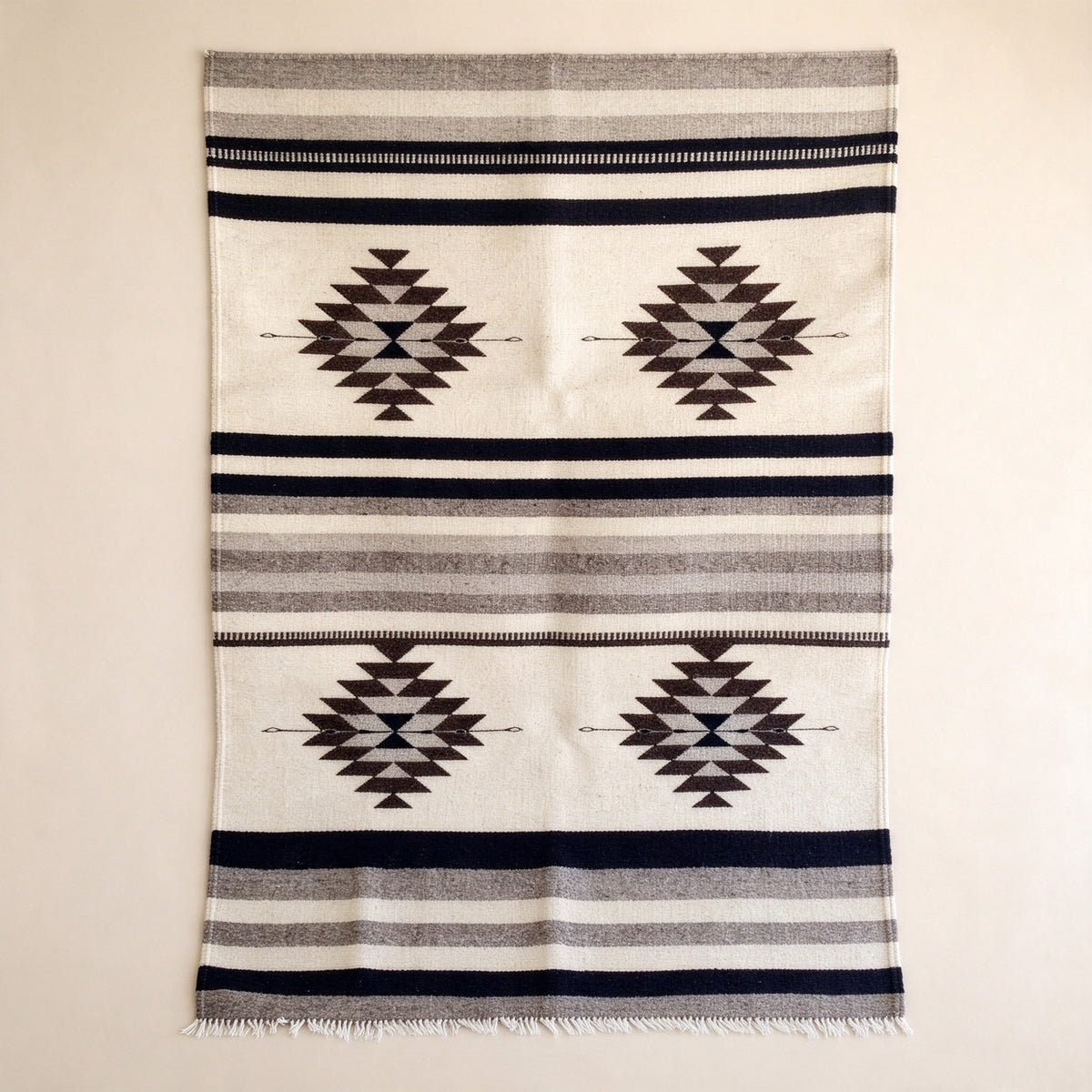 S309 handmade kilim rug studio view