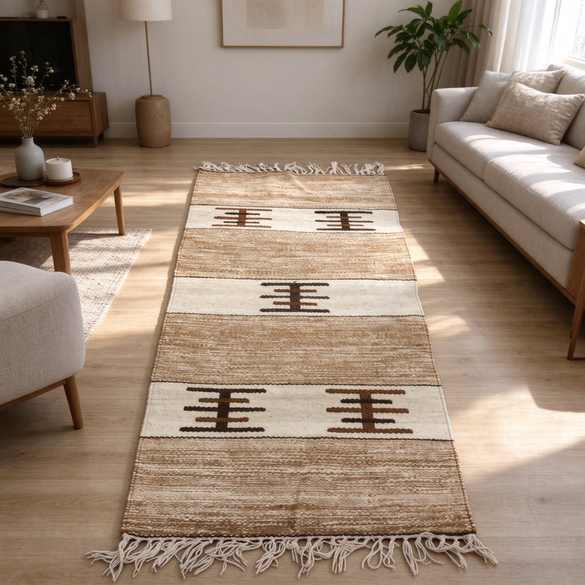 S310 handmade kilim rug lifestyle view