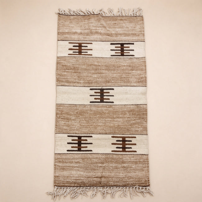 S310 handmade kilim rug studio view