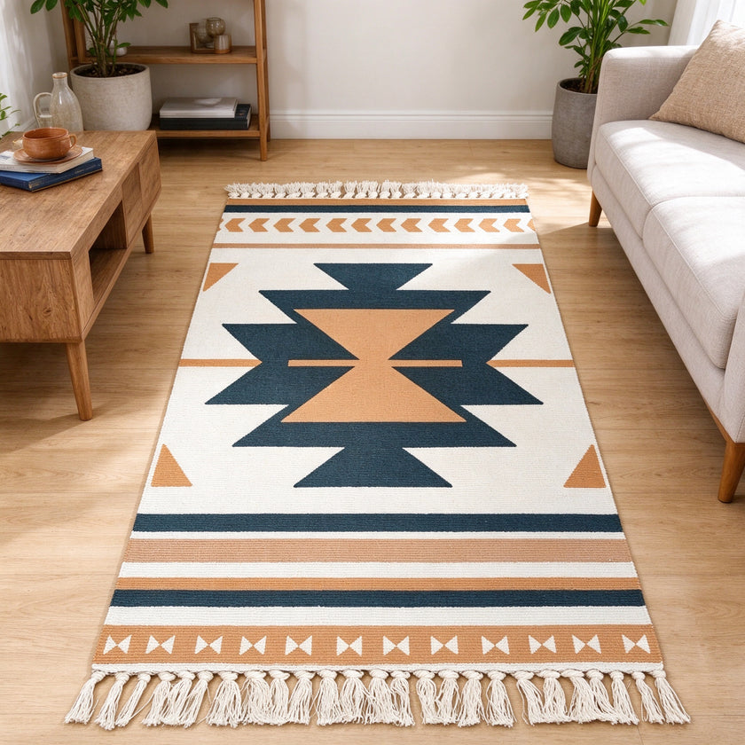 S312 handmade kilim rug lifestyle view