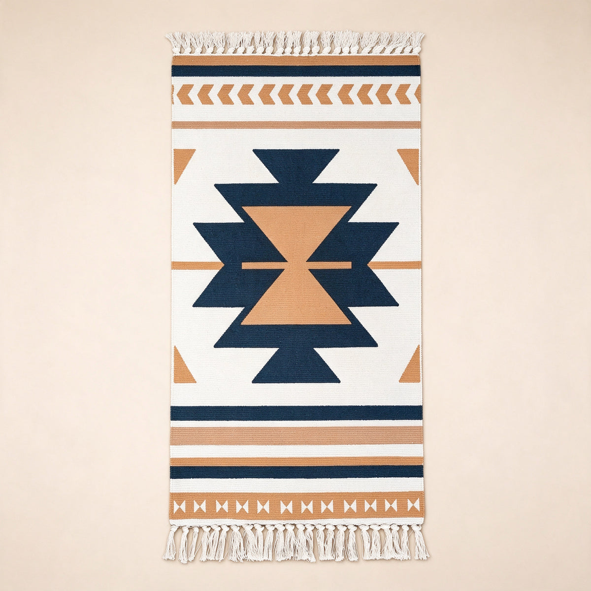 S312 handmade kilim rug studio view