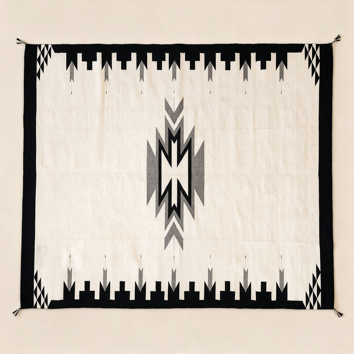 S313 handmade kilim rug studio view