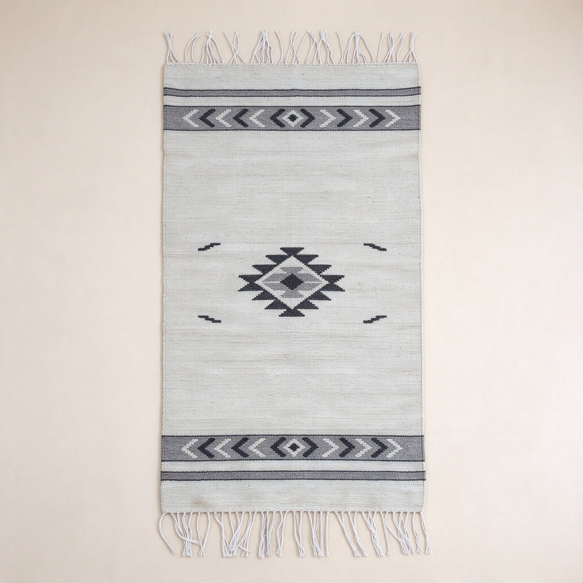 S314 handmade kilim rug studio view