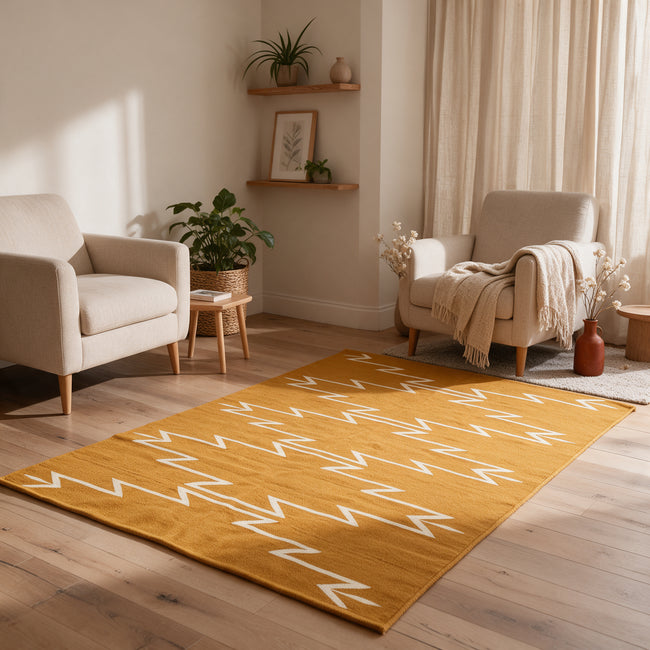 S316 handmade kilim rug lifestyle view