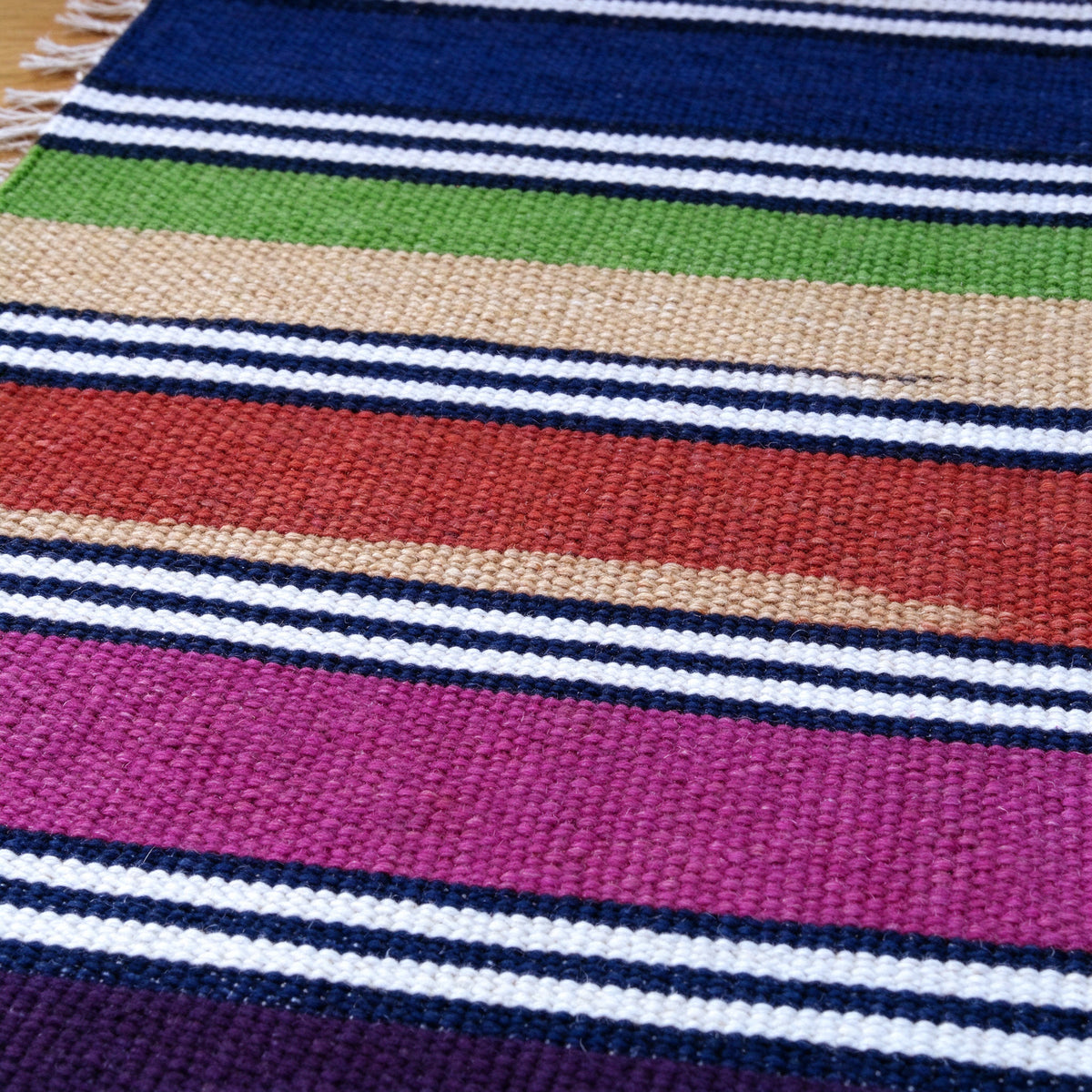 S320 handmade kilim rug closeup view