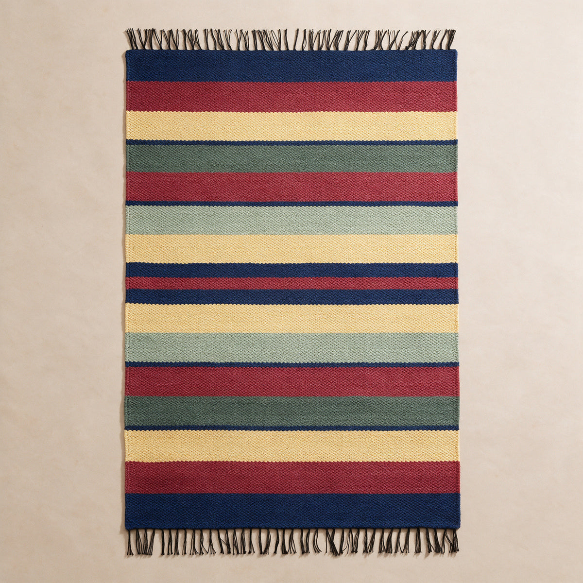 S323 handmade kilim rug studio view
