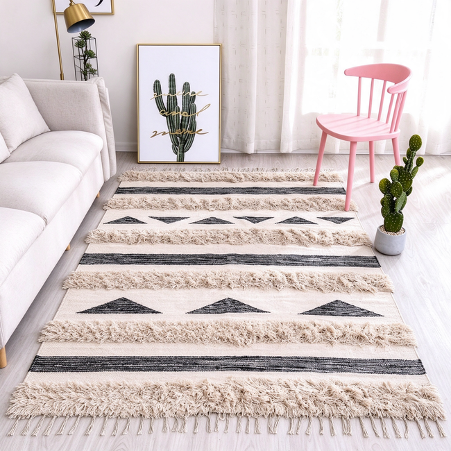 S325 handmade kilim rug lifestyle view