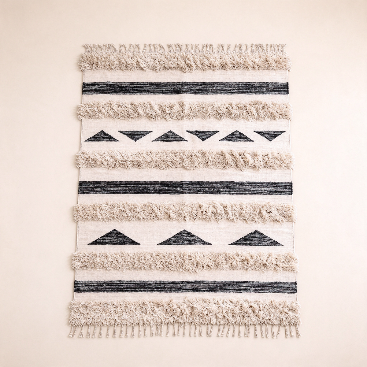 S325 handmade kilim rug studio view