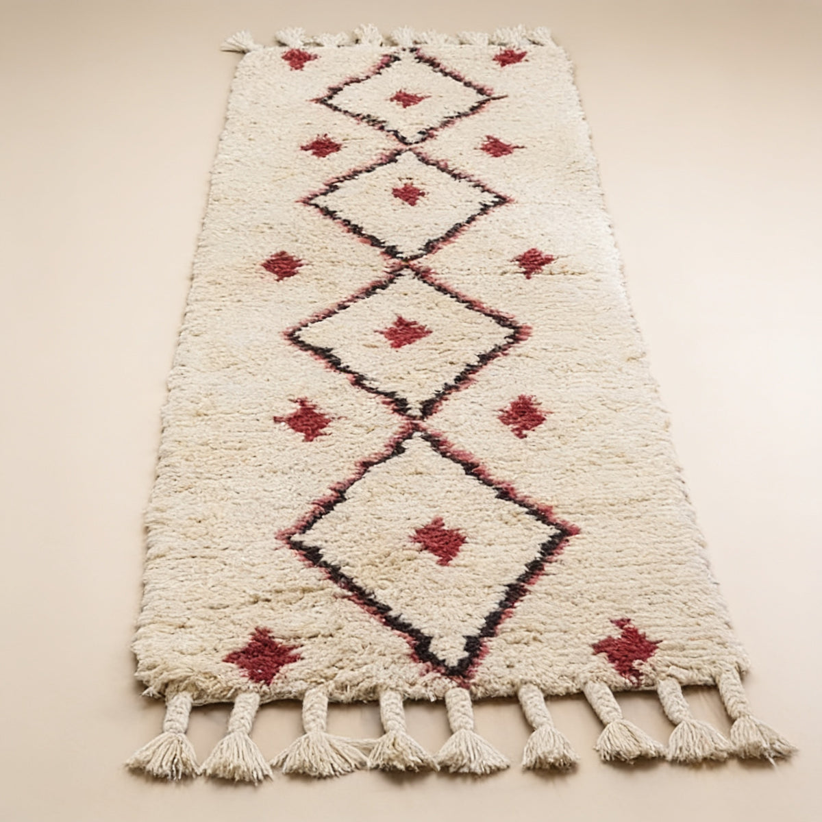 S326 handmade kilim rug studio view