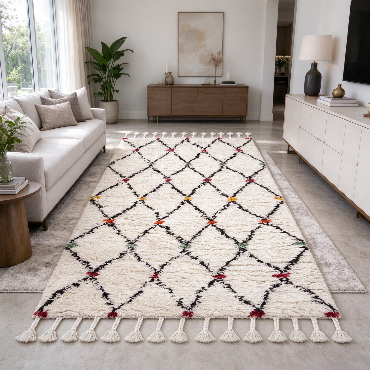 S327 handmade rug lifestyle view