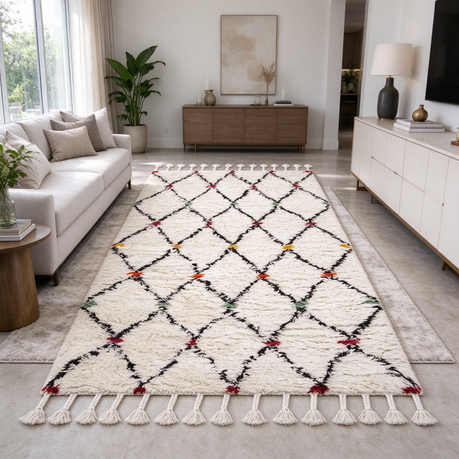 S327 handmade rug lifestyle view