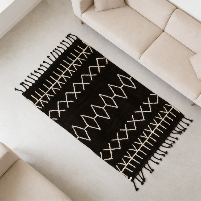 S328 handmade kilim rug lifestyle view
