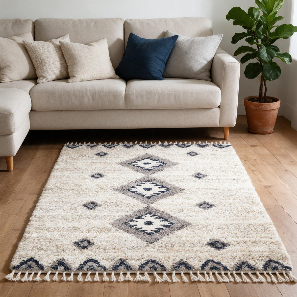 S329 handmade kilim rug lifestyle view