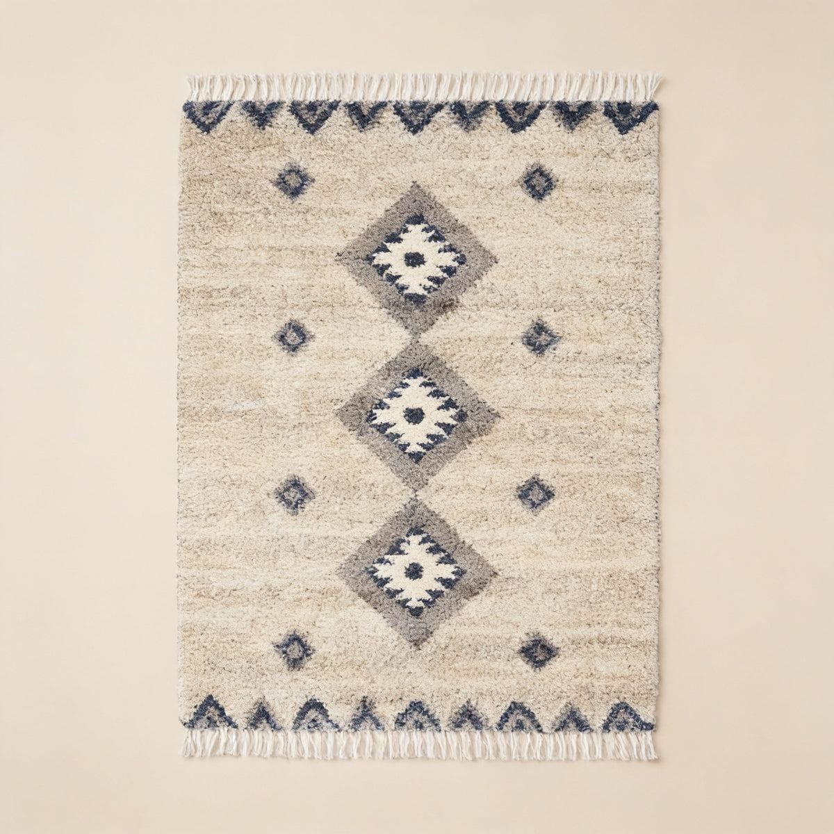 S329 handmade kilim rug studio view