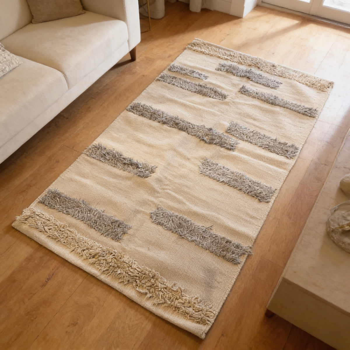 S33 handmade kilim rug — lifestyle view