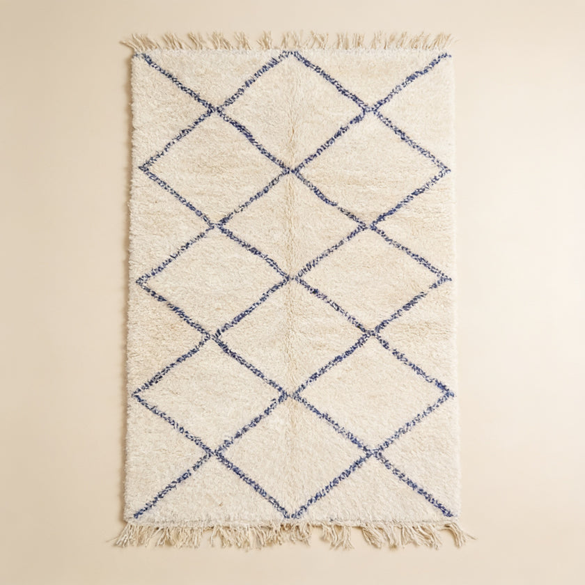 S330 handmade kilim rug studio view