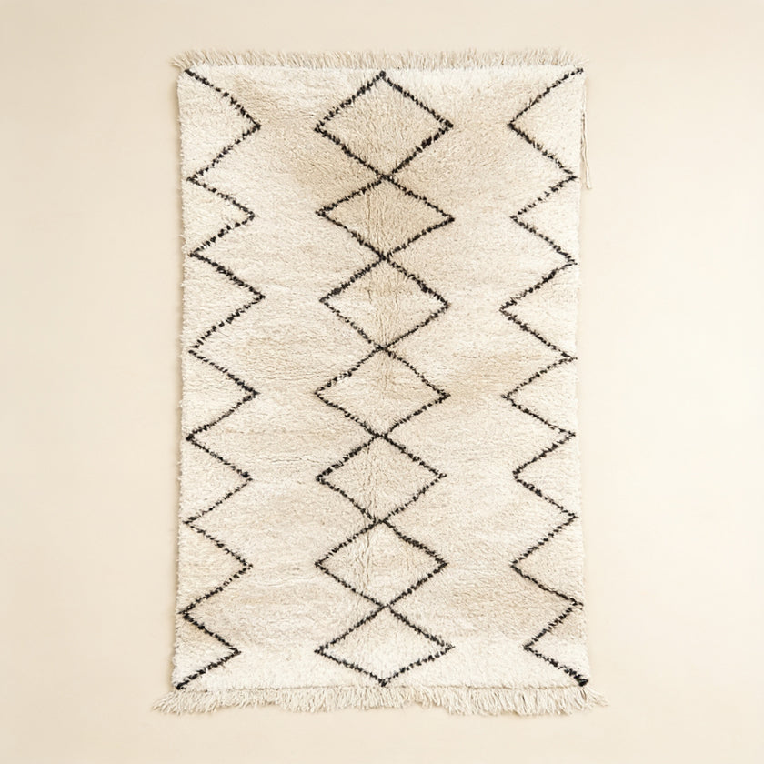 S331 handmade kilim rug studio view