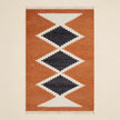 S332 handmade kilim rug studio view
